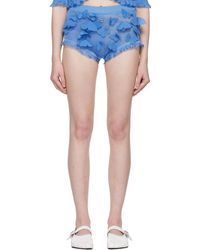 Coperni - ブルー Butterfly ニット ショートパンツ - Lyst