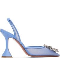 AMINA MUADDI - Begum Mesh Sling 95 Heels - Lyst