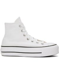 Converse - Chuck Taylor All Star Lift Leather High Sneakers - Lyst