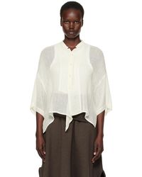 Y's Yohji Yamamoto - Off- Half Sleeve Box Shirt - Lyst