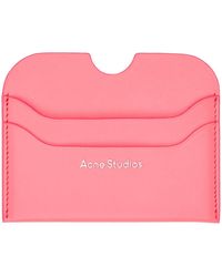 Acne Studios - Pink Slim Card Holder - Lyst