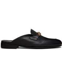Versace - Medusa Leather Loafers - Lyst