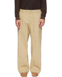 DIESEL - Cotton Ripstop Side Buckles Trousers - Lyst