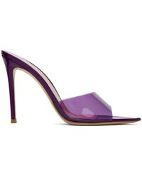 Gianvito Rossi - Purple Elle 105 Mules - Lyst