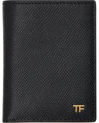 Tom Ford - Small Grain Leather Folding Card Holder - Lyst