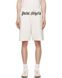 Palm Angels - Off- Waist Logo Sweat Shorts - Lyst