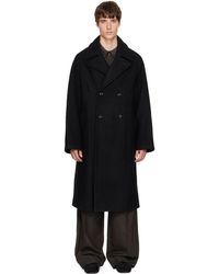 Lemaire - Double-Breasted Wool & Alpaca Coat - Lyst