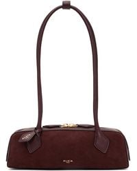 Alaïa - Teckel Small Suede Shoulder Bag - Lyst