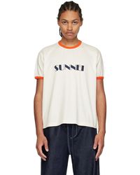 Sunnei - Off-white Cotton T-shirt - Lyst