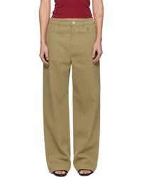 Rohe - Khaki Baggy Fit Jeans - Lyst
