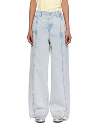 YMC - Displaced Seam Jeans - Lyst