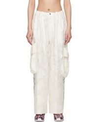 Collina Strada - Pleated Cargo Pants - Lyst