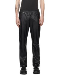 Sophnet - Pantalon easy standard noir en cuir synthétique - Lyst