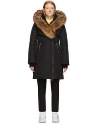 Mackage Black Down And Fur Classic Kay Parka