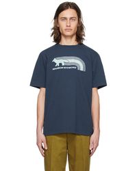 Maison Kitsuné - ネイビー Flash Fox Tシャツ - Lyst