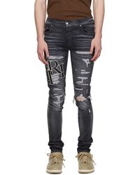 Amiri - Gray staggered Jeans - Lyst