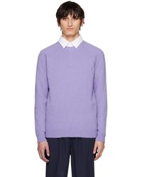 Sunspel - Purple Raglan Sweater - Lyst
