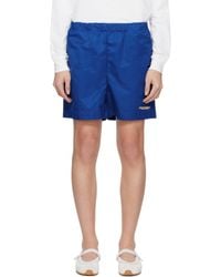 Sporty & Rich - ネイビー Bold Health ナイロン ショートパンツ - Lyst