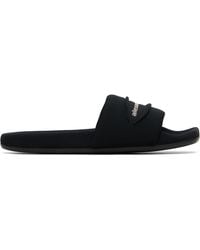 Alexander Wang - 'Aw' Slash Knit Pool Slides - Lyst