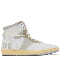 rhude high top sneakers