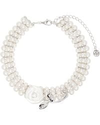 ShuShu/Tong - Yvmin Edition Ceramics Rose Layers Pearl Necklace - Lyst