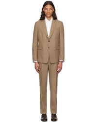 Dries Van Noten - Complet brun clair à motif pied-de-poule - Lyst