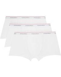 DSquared² - Three-pack White Boxer Briefs - Lyst