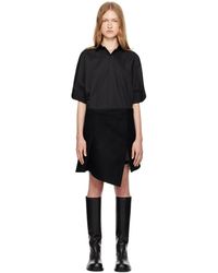 【sacai】 ブラック パネル ミニワンピース Sacai パネル ミニドレス ブラック | Lyst