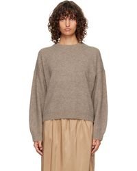 Loulou de Saison - Taupe Tristan Yak Blend Sweater - Lyst