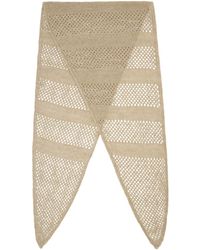 Our Legacy - Beige Triangle Scarf - Lyst