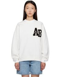 Anine Bing - Off- Miles Oversized Letterman Sweatshirt - Lyst