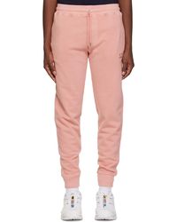 C.P. Company - C.p. Company Pink Tapered Sweatpants - Lyst