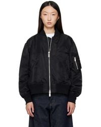 Sacai - Nylon Twill Bomber Jacket - Lyst