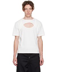 Dion Lee Ssense Exclusive White T-shirt