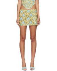 Miaou - Yellow Micro Mini Skirt - Lyst
