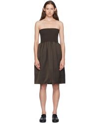 Amomento - Shirring Flare Midi Skirt - Lyst