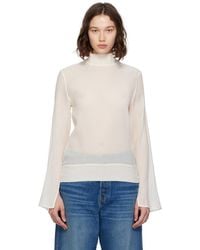 TOTEME - Off- Slit Sleeve Blouse - Lyst