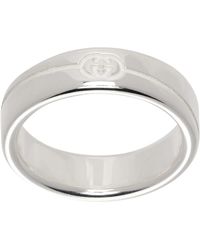 Gucci - Tag Sterling Ring - Lyst