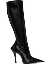 Balenciaga - Black Leather Witch 110 Boots - Lyst