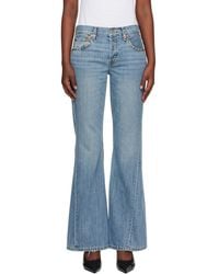 RE/DONE - Twisted Mid Rise Bootcut Jeans - Lyst