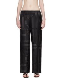TOTEME - Monogram Silk Pj Lounge Pants - Lyst