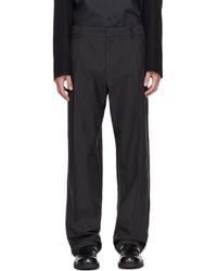MM6 by Maison Margiela - Wool Twill Trousers - Lyst