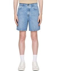 Givenchy - Denim Couture Seam Bermuda Shorts - Lyst