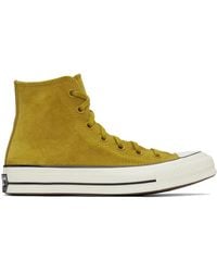 Converse - Tan Chuck 70 Suede Sneakers - Lyst