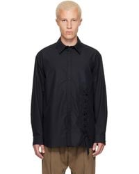 Simone Rocha - Lace Up Hem Easy Shirt - Lyst