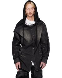 Y. Project - Insert Hood Denim Shirt - Lyst