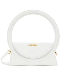Jacquemus 'le Sac Rond' Top Handle Bag - White