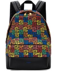 Balmain - Pb Labyrinth Canvas Backpack - Lyst