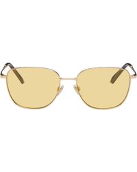 Burberry - Metal Check Square Sunglasses - Lyst