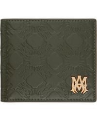 Amiri - Khaki 'Ma' Quad Leather Bifold Wallet - Lyst